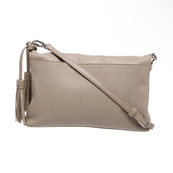 Tory Burch Grey Leather Crossbody Bag - Picture 9 of 9